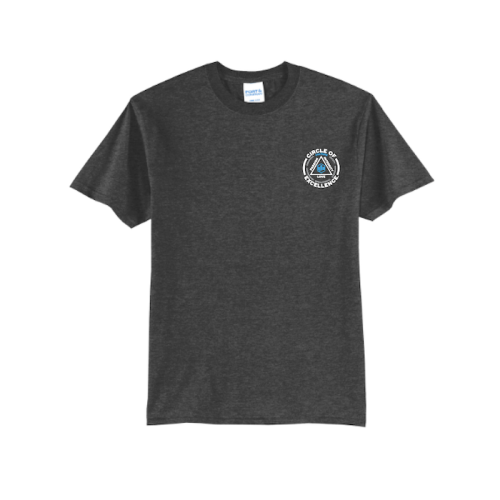 Port & Company Core Blend T-shirt (Dark Heather Grey)